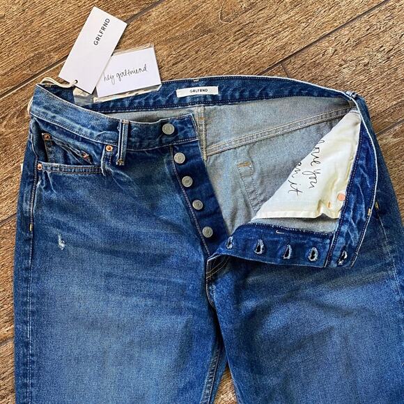 GRLFRND Helena Rigid High Waist Straight Jeans in Close to You, Size 31 - Picture 12 of 15